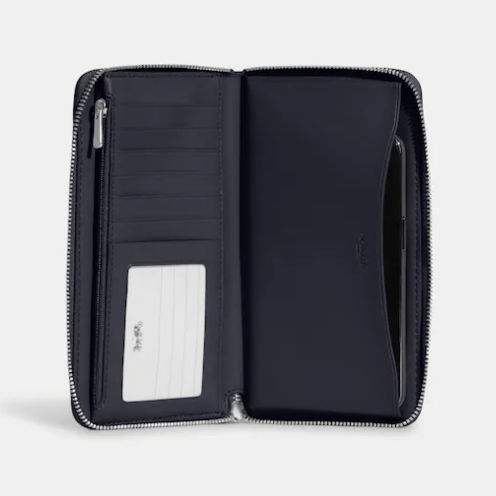 Coach Dempsey Large Phone Wallet In Signature Jacquard Witn Stripe And C… - Picture 2 of 13
